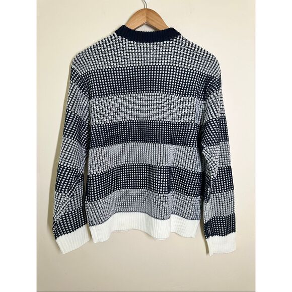 OBEY Men’s Blue Knit Pullover Crewneck Sweater Size Small New - Picture 5 of 5